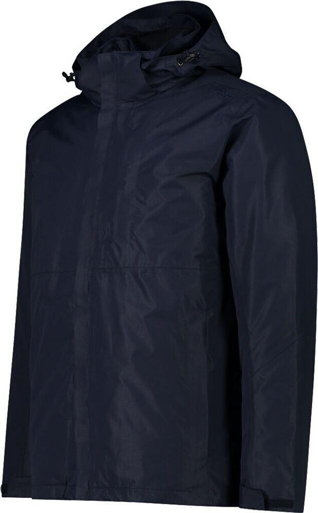 CMP Men's 3-in-1 Jacket Made of Taslan (33Z1577D) Black and Blue