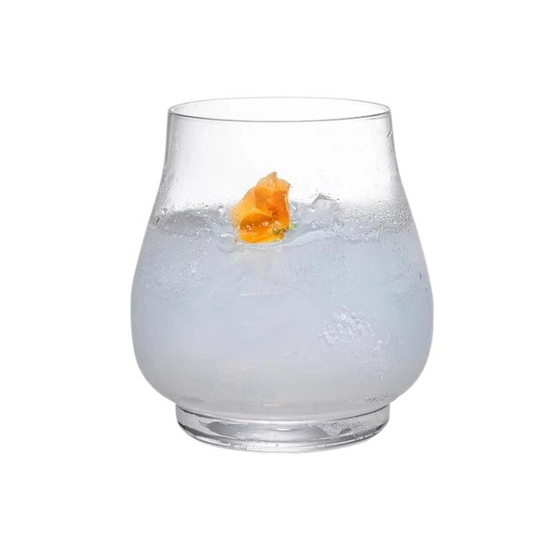 Big Belly Glass Cup Creative Closed Cocktail Glasses Cups Cold Brew Glass Cups Transparent Whiskey Glasses Cup Bar Kitchen Tools