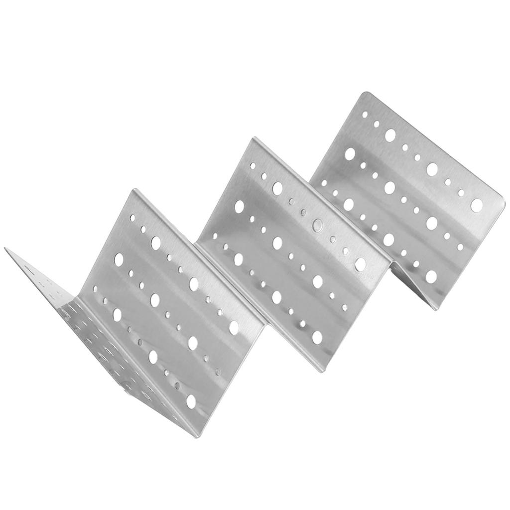 Taco Holder Round Holes Stainless Steel Taco Holder Stand Dishwasher Oven and Grill Safe