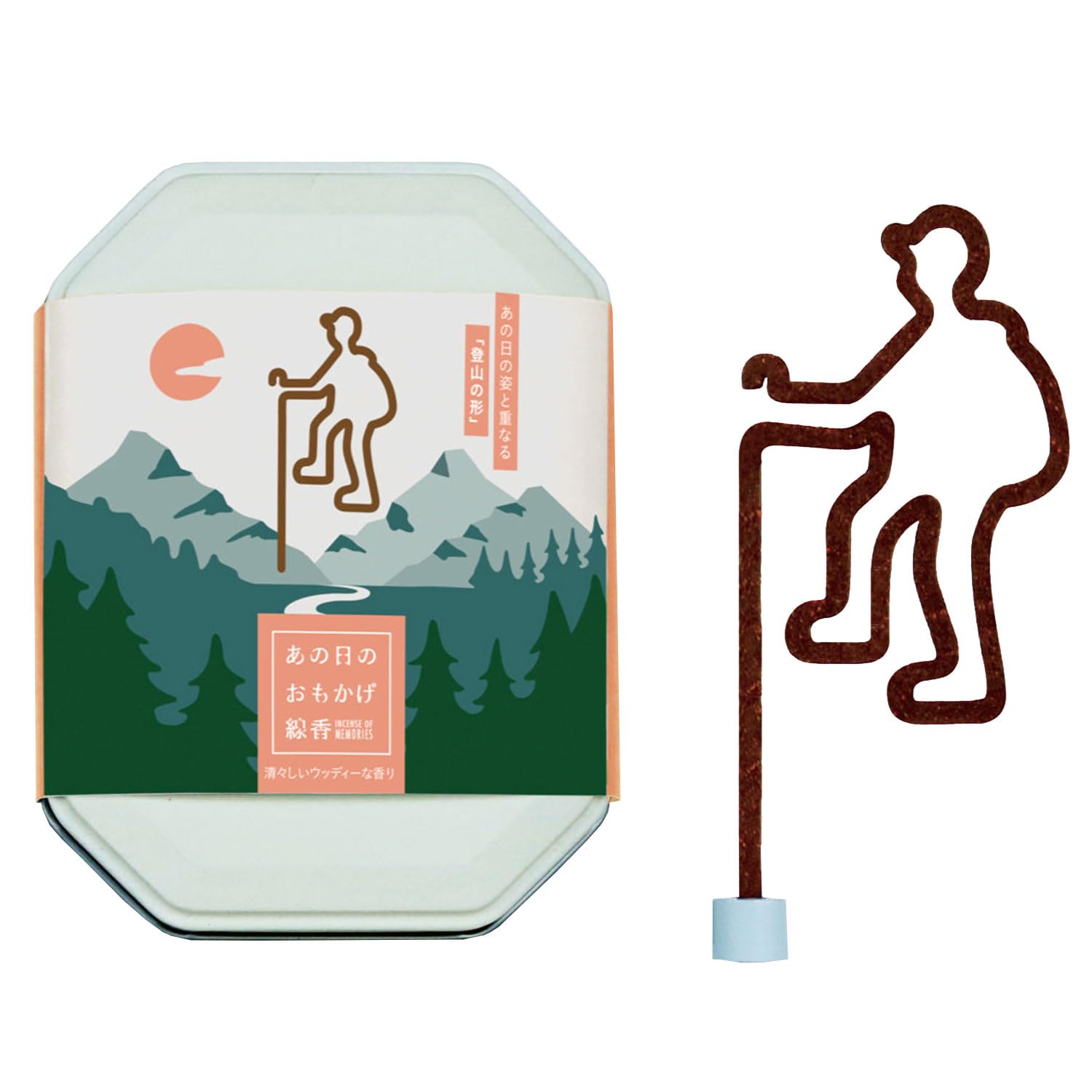 

Kameyama Ano Hi no Omokage Incense Sticks, Mountaineering, 5 Sticks, Refreshing Woody Scent, Magnetic Incense Holder