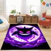 Japan P-Pokemon Gengar Pattern Cartoon Carpets for Living Room Bedroom Bedside Floor Mat Area Rug Home Decor Luxury Gifts