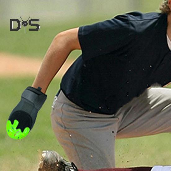 Baseball-Schiebehandschuh für die linke und rechte Hand, verstellbarer Kompressionsgurt für das Handgelenk, vollständiger Daumenschutz, Baseball-Schiebehandschuh, Sportschutz