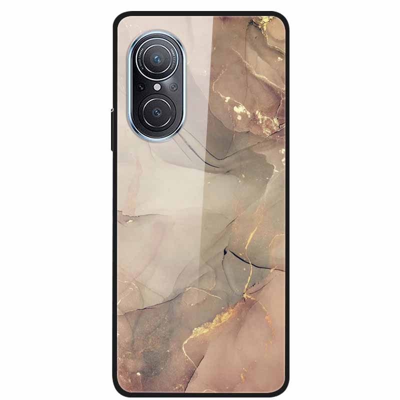 For Huawei Nova 9 10 Case Marble Tempered Glass Cover Hard Back Case For Huawei Nova9 10 SE Capa Nova10 Shockproof Funda Coque