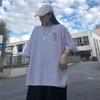 Vintage short-sleeved t-shirt women's Korean version loose ins trendy Harajuku bf lazy style weird taste top body shirt