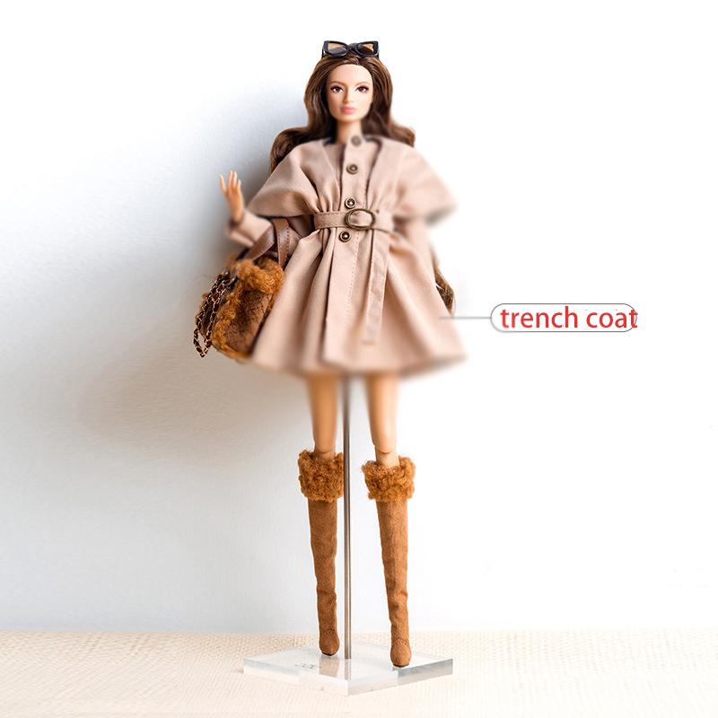 Freckles 32Cm Makeup Supermodel Doll Curly Hair Joint Movable 1/6 Babi Action Figure Toy Or Doll Clothes Collectible Gift