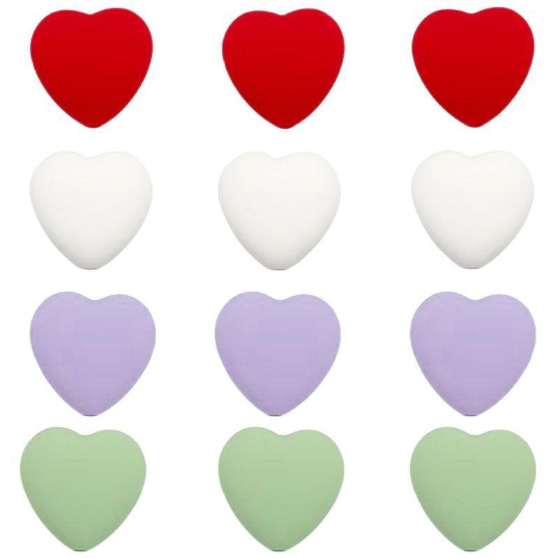 Silicone Heart Beads & Heart-shaped Knitting Accessories: DIY Jewelry, Sweater Knitting, Circular Needles, Hat Needles, and Stoppers