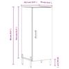 Sideboard White 34.5 x 34 x 90 cm Particleboard
