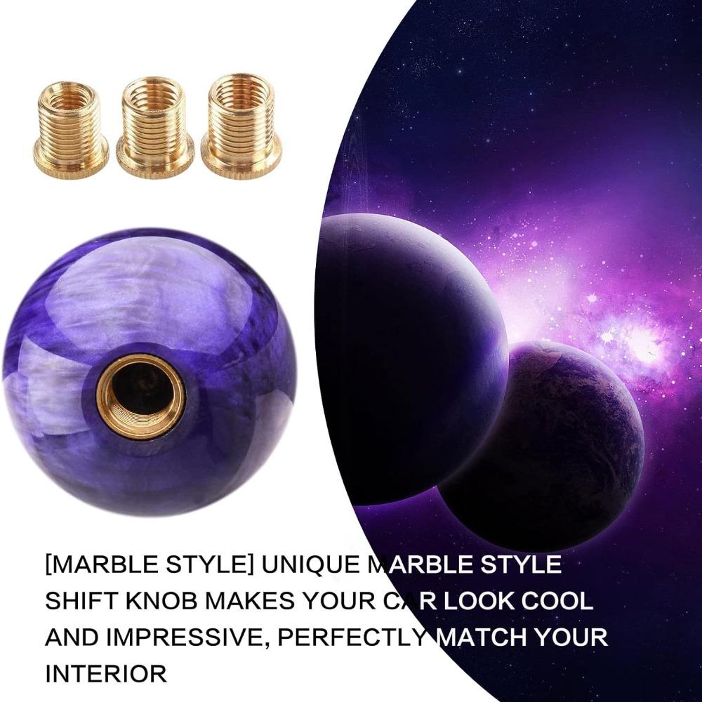 Purple Shifter Knobs Acrylic Gear Shift Knob Gear Shift Ball Car Shift Knob  for  Vehicles