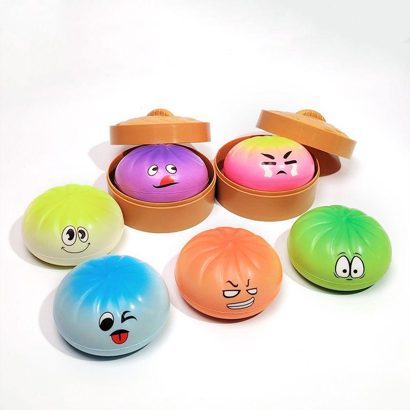 Toys Design Toys Colorful Dumpling Kneading Toy Dumpling Squishy Gifts Slow Rebound Toy Steamed Bun Steamer Stress Relief Fidget