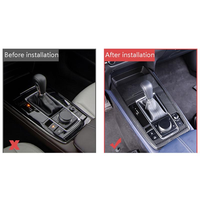 Car Central Gear Panel Control Panel Decal Car Gearbox Interior Modification For Mazda CX30 CX-30 - LHD