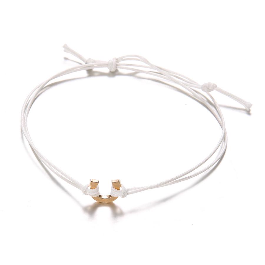 Fußschmuck, Mehrschichtiger Perlen-Fußkettchen in U-Form