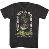 Poison Nothin But a Good Time Snake Men's T Shirt Open Up Rock Band Concert Tour