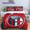 Bologna FC Pattern Bedding Home Decoration Birthday & Festival Gift (1 * duvet cover + 2 * pillowcase, without core)