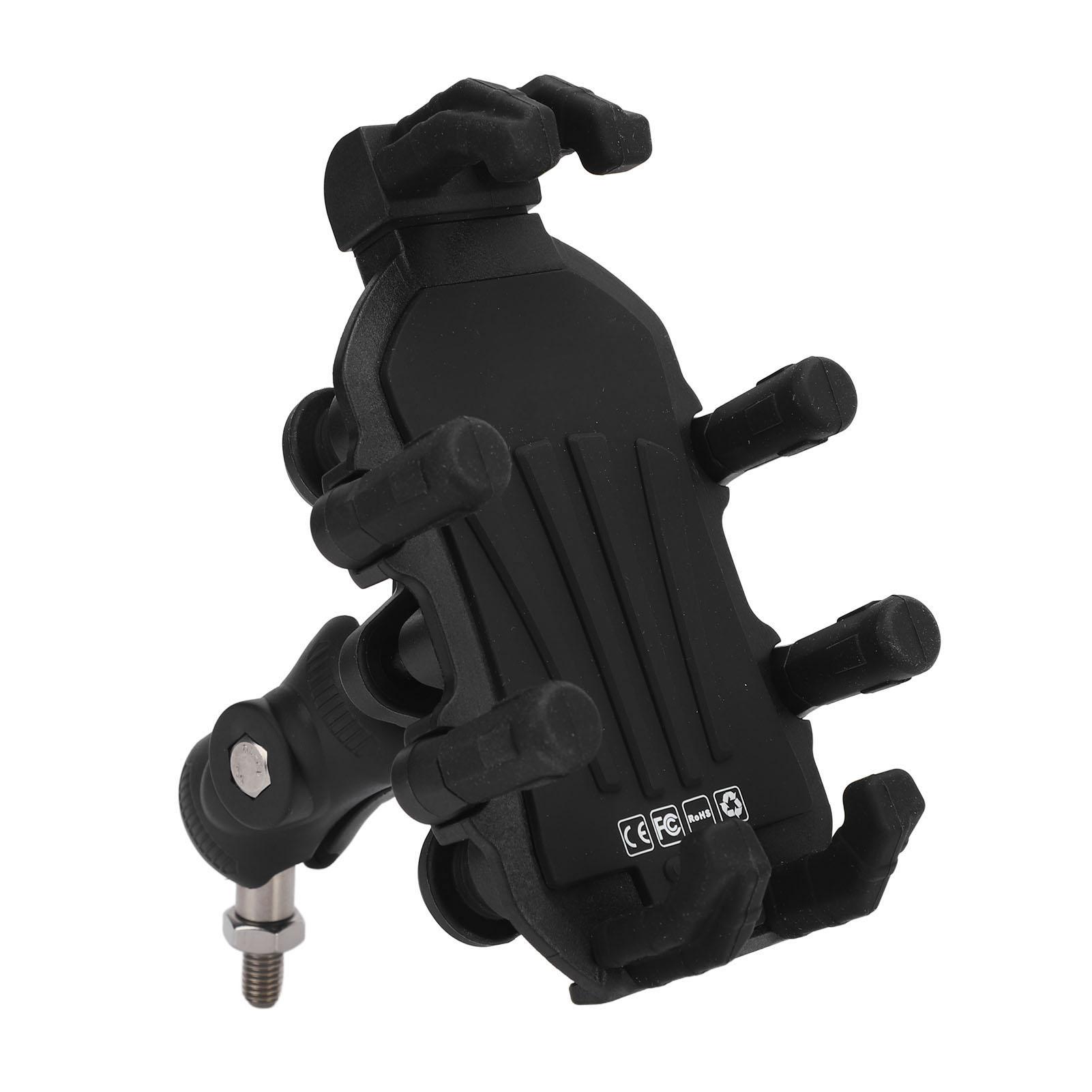 

Держатель для телефона на мотоцикле из алюминиевого сплава, амортизирующий, устойчивый к тряске, антискользящий, вращающийся на 360 градусов