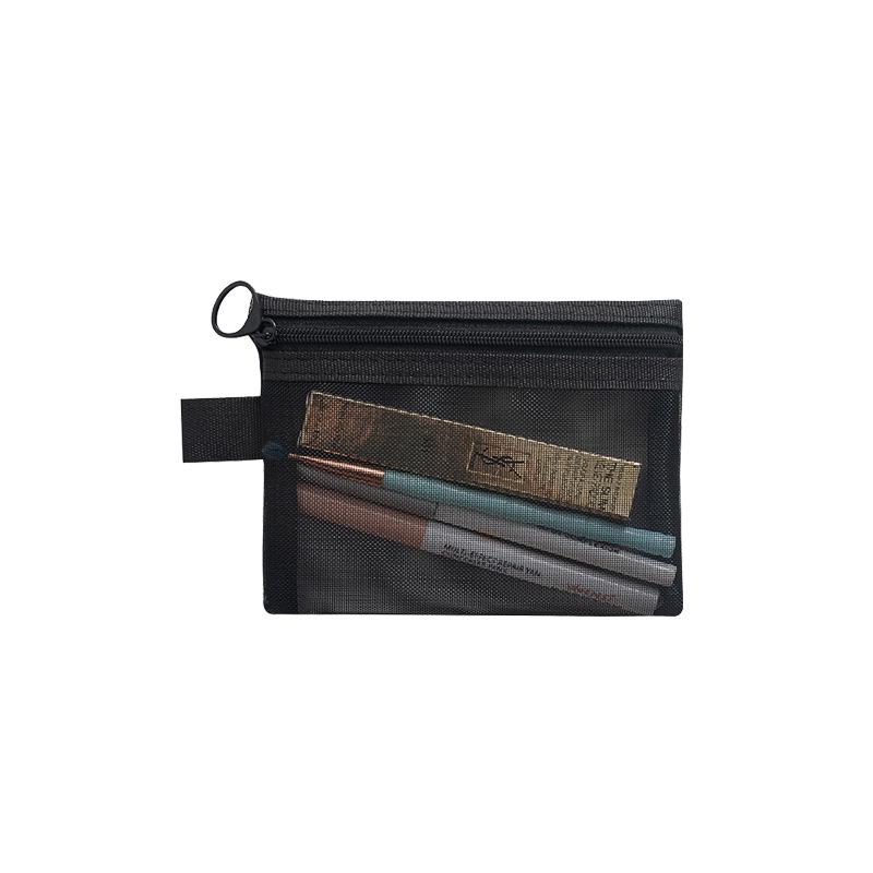 Женская нейлоновая сетчатая косметичка и несессер - Портативный дорожный и канцелярский пенал