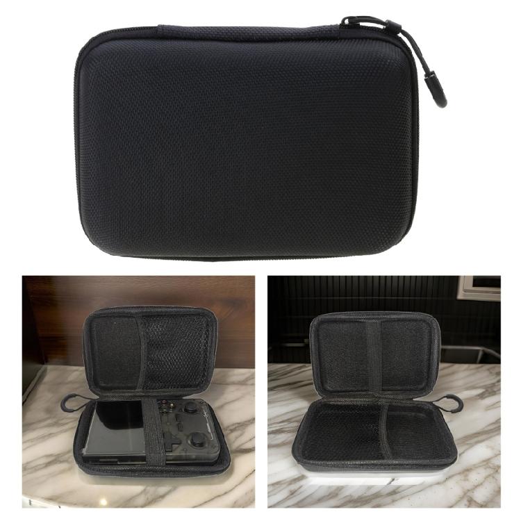 Pouch for R36S R35S K36 Handheld Console Scratchproof Carrying Case Shockproof Storage Bag Hard Case with Mesh Pocket