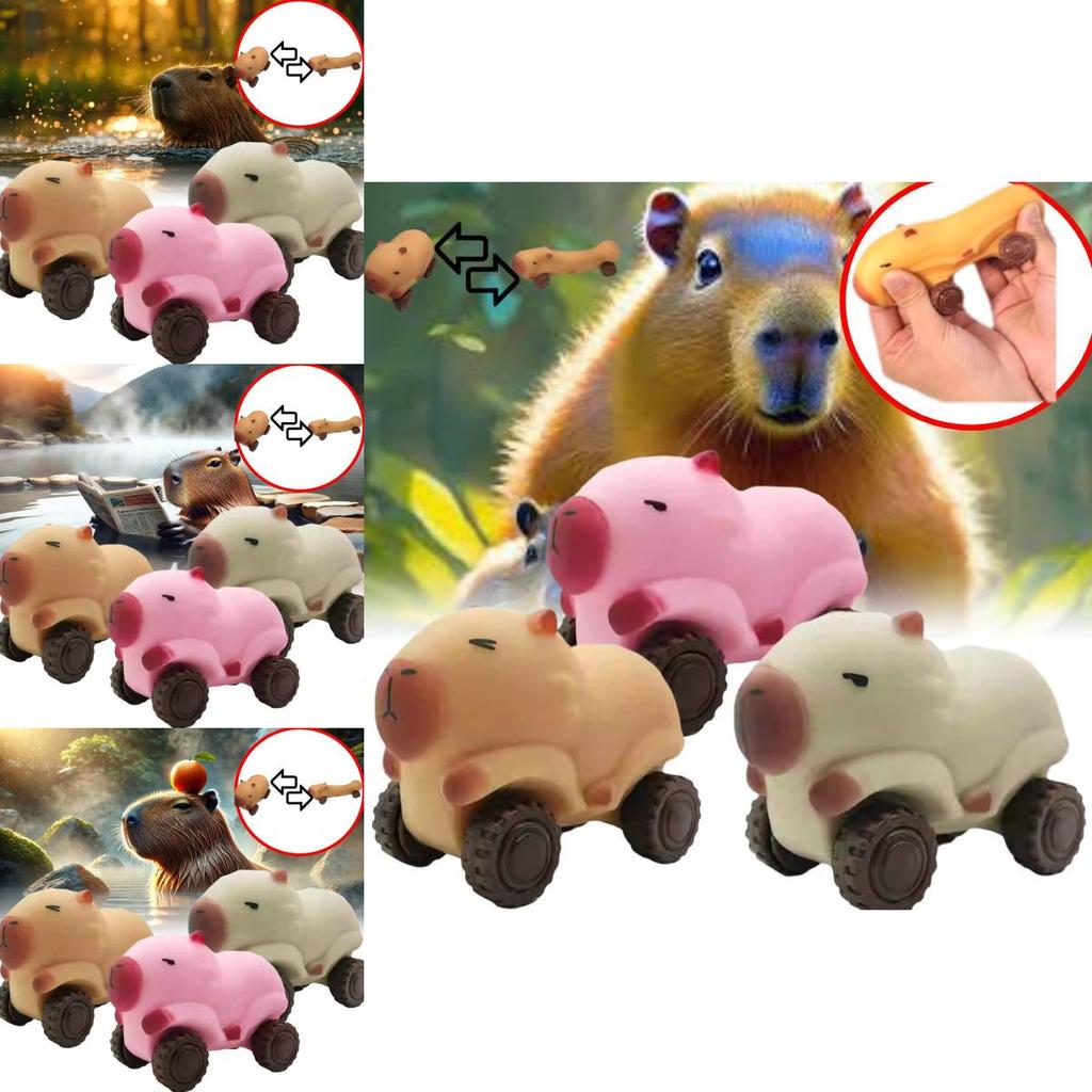 Creative New Capybara Stress Relief Toy Unique Stretchy Rolling Slider Fun Pack