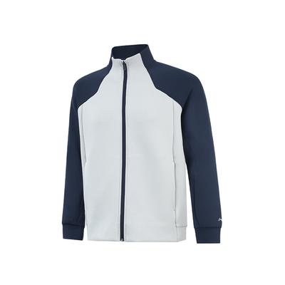 Li Ning Design Bloc de Couleurs Mode Décontracté Confortable Polyvalent Col Montant Cardigan Sweat-shirt Homme sweat-shirt AWDVA85-1