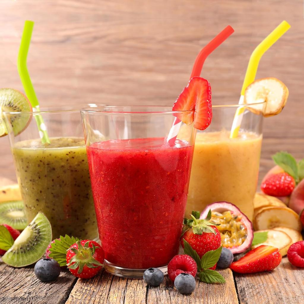 6Pcs 8MM Silicone Straw Tips, 5/16 inch Reble Food Grade Rubber Straw Covers, Multi-color Elbow Straw Drinking Replacement for Hydraflow Stainless