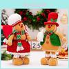 Gingerbread Man Stretchable Figurine For Festive Christmas Decorations Red Green Color