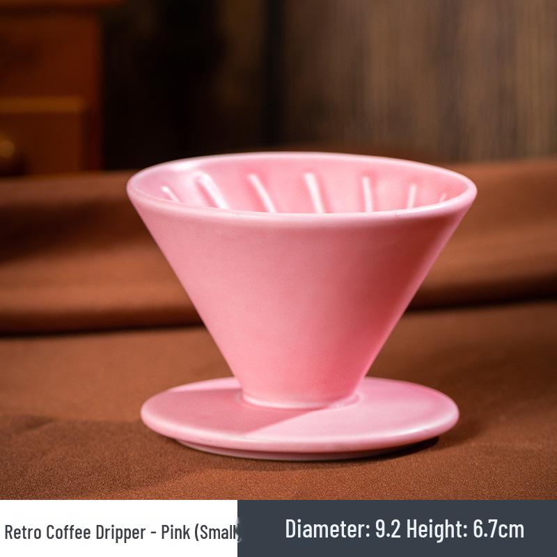 Ceramic Pour-over Coffee Filter Holder Set - American Style Drip Coffee Maker Funnel Tools