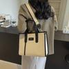 Commuter largecapacity canvas bag women's new popular commuter versatile messenger bag fashionable portable tote bag