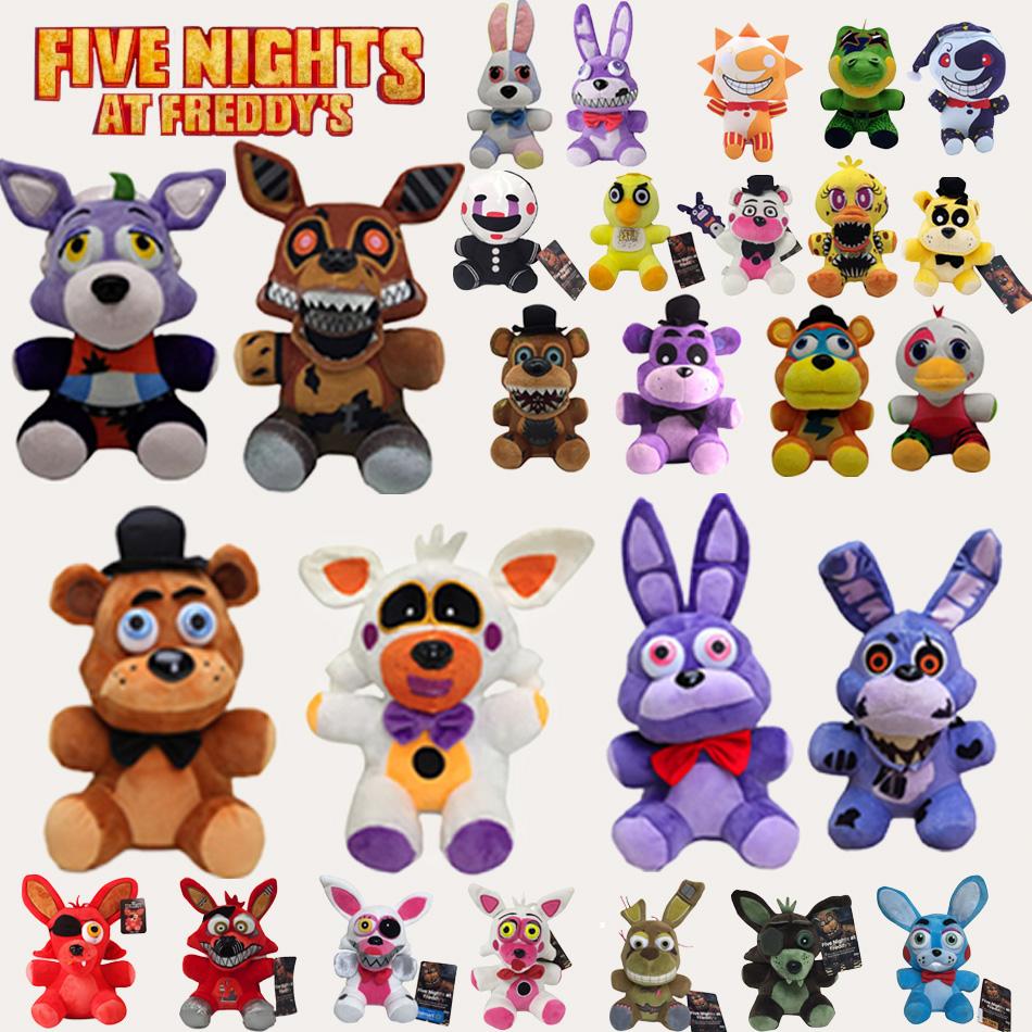 New Five Night At Freddy Fnaf Cute Plush Toys Doll Bonnie Bear Foxy Cartoon Stuffed Doll Freddy Toys For Children Fans Gifts