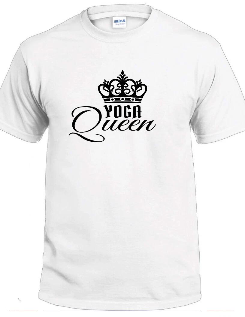 Yoga Queen T-Shirt Workout Gym Fitness Wife Exercise Mom Namaste Tee 2XL