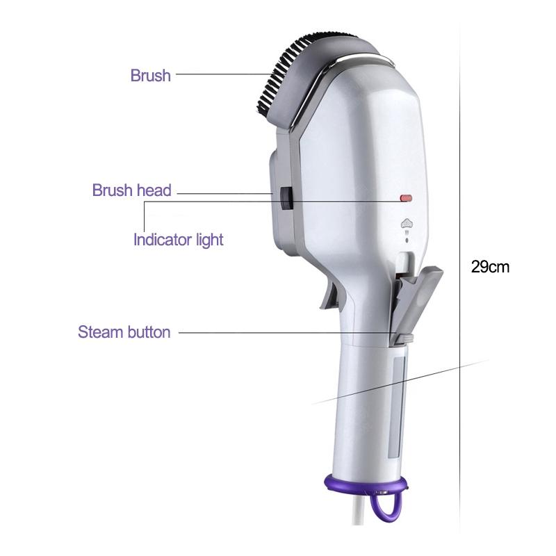 

650 Вт портативный отпариватель для одежды многофункциональный электрический паровой утюг комплект для дома путешествия щетка для чистки одежды из ткани