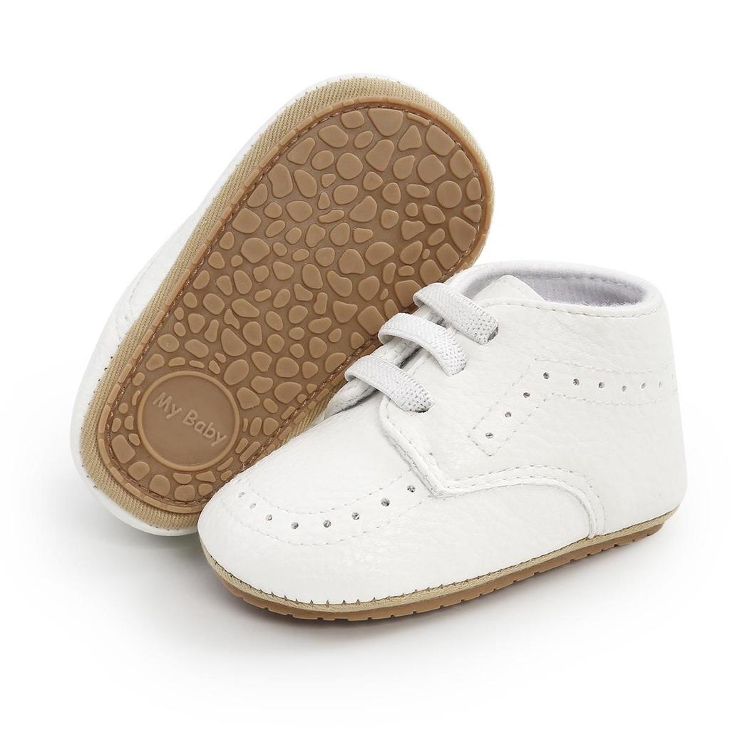 British Style Baby Walking Shoes: Spring & Autumn Casual Footwear for 0-1 Year Olds