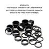 4 Pieces Headset Spacer Bike Frame Parts Cycling Fitting Carbon Fiber Washer Ring Modified Component Stem Gasket Rings