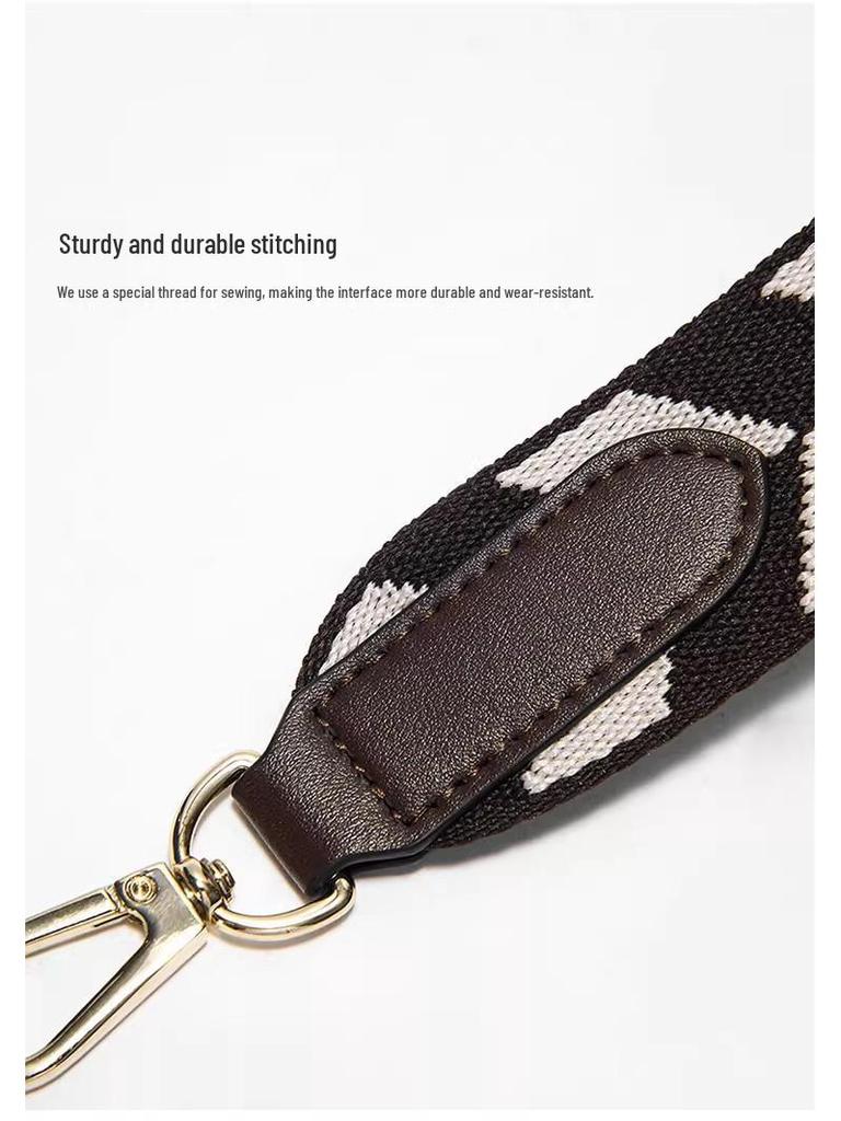 3.8CM Wide Thickened Canvas Webbing Crossbody Bag Shoulder Strap