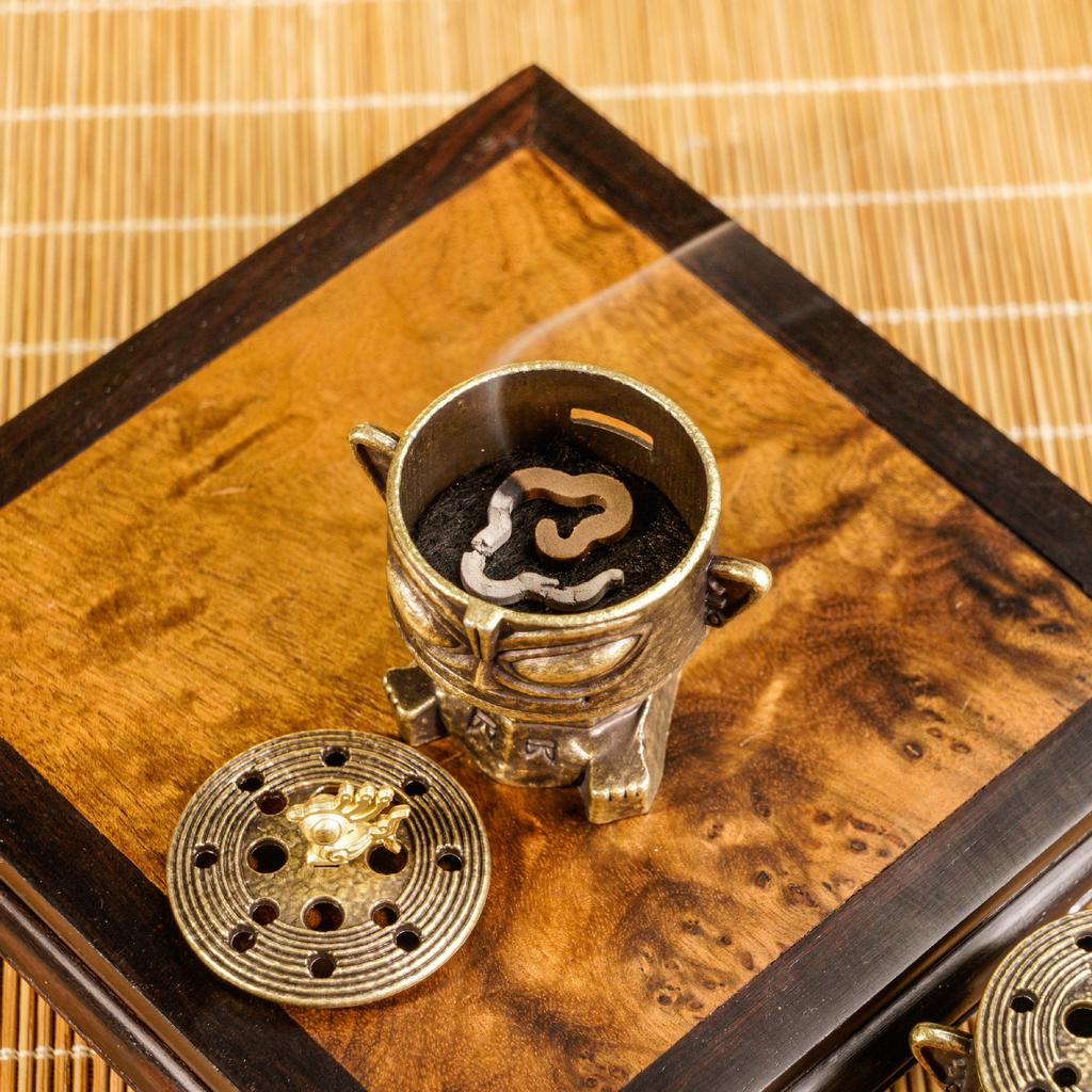 Mini Incense Stove Plate Incense Stove For Living Room Decoration Yoga Room Purification Air Incense Stove Ornamental Supplies