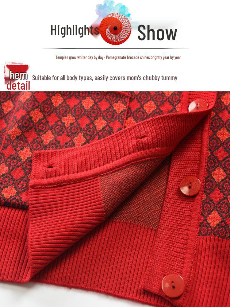 Grandma’s Cardigan: Spring & Autumn Outerwear for Elderly Women