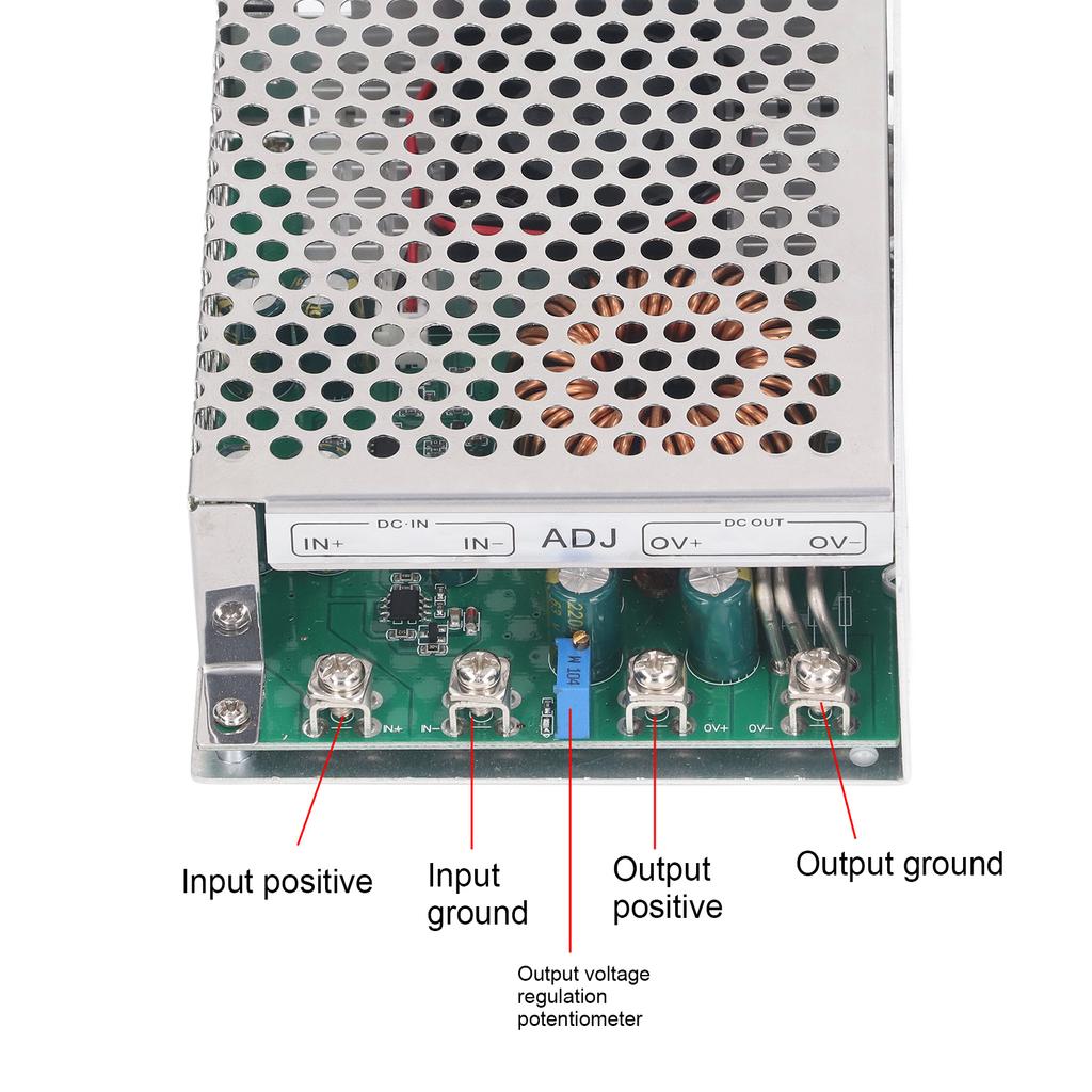 DC to DC Buck Module Converter 50A 1000W DC25-90V Input DC2.5-50V Output Adjustable Buck Converter Module with Cooling Fan