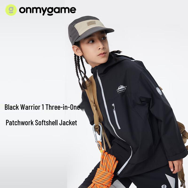 Onmygame Kinder Winddichte Wasserdichte Kapuzenjacke für Frühling/Herbst