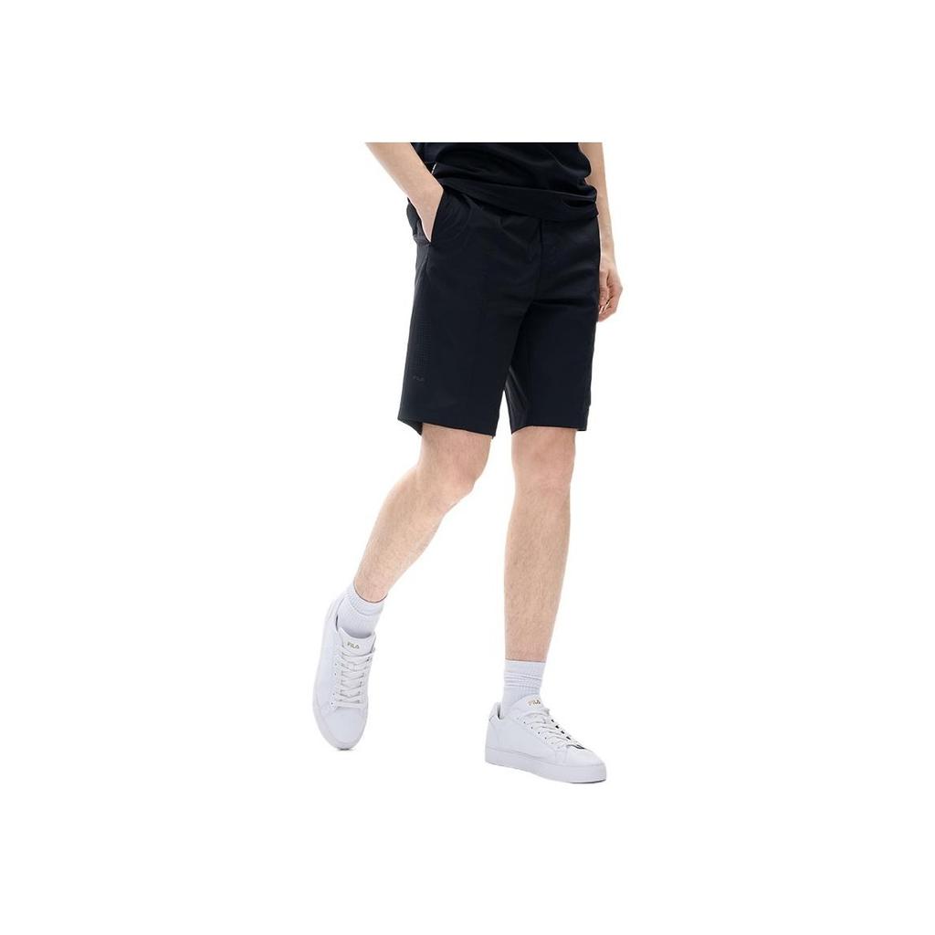 Fila Solid Color Loose Casual Sports Five-Point Shorts Men Shorts Black F11M227801FBK
