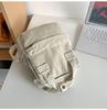 Women's Small Bag Japanese Solid Color Corduroy Schoolbag Female Student Backpack