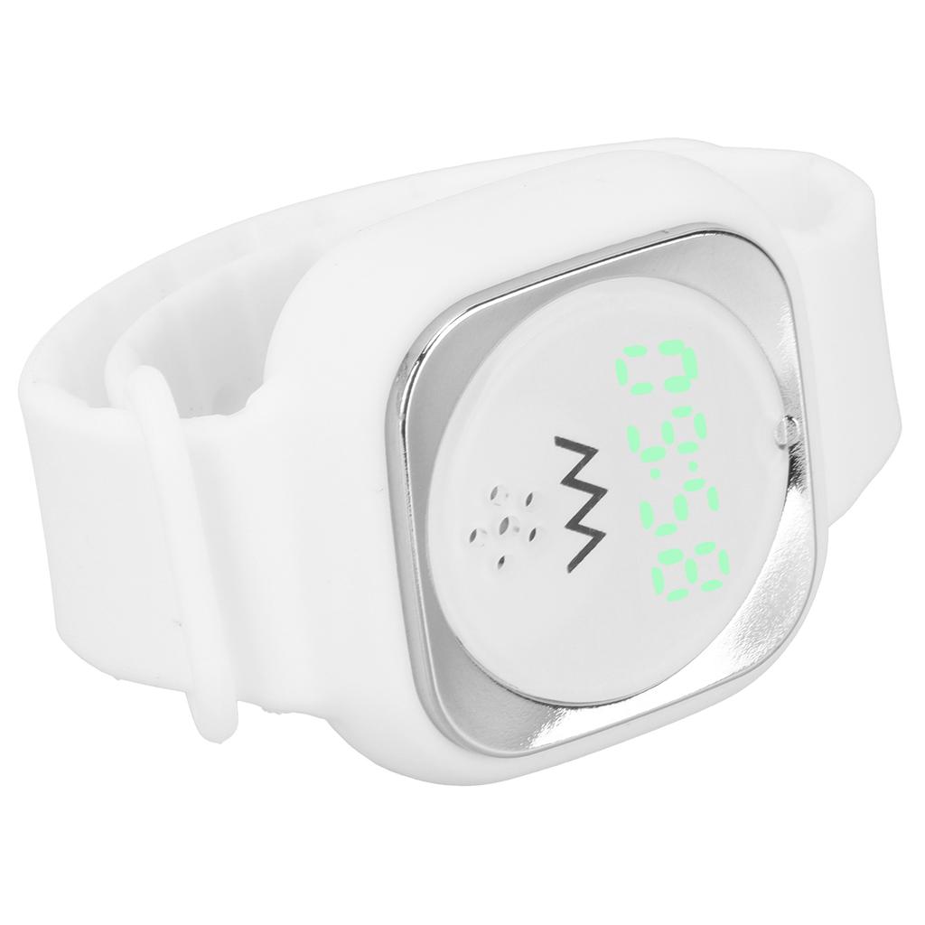 Ultrasonic Mosquito Repellent Bracelet with Time Display Anti Mosquito Wristband for Outdoor(Black )
