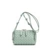 2026 Nuova Borsa da Donna in Vera Pelle Moda Intreccio Mini Borsa per Fotocamera Guscio a Cuscino Borsa Piccola a Spalla Singola Borsa a Tracolla Transfrontaliera