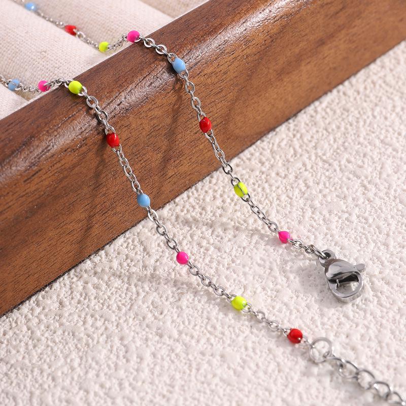 Vibrant Non-Fading Titanium Steel Anklet for Women – Trendy European & American Style
