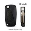 2 3 Bottons Car Key Fob Case Shell Housing for FIAT 500 Punto Stilo Ducato Panda Doblo Bravo for Iveco NAveco 2006 2007 2008