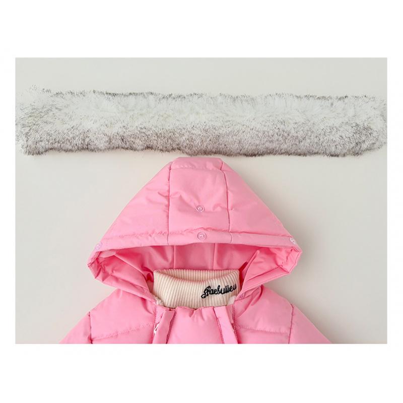 Macacão de Bebê Jaqueta de Algodão com Penas para Meninos e Meninas Roupa Infantil Espessa Quente e Espessa para Uso ao Ar Livre Macacão