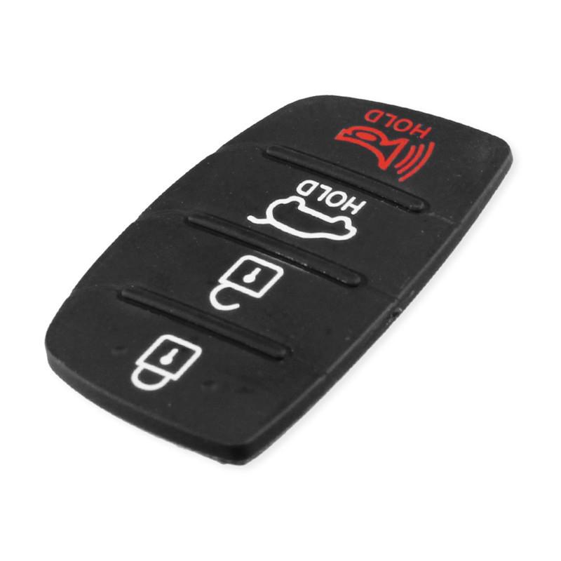 Replacement Silicone Remote Key Cover Compatible with 4 Button Car Key Fob Protective Soft Shell Case for Keyless Entry System