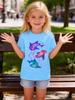Galaxy Star Whale Shark Colorful Animal Cartoon Graphic Print T Shirt Family Matching Boys Girls Kids Short Sleeve Daily Tees