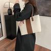 Unique Women's Shoulder Bag Large Capacity Versatile Tote Retro Displacement Bag Large Bag Contrast Fashion Autumn New