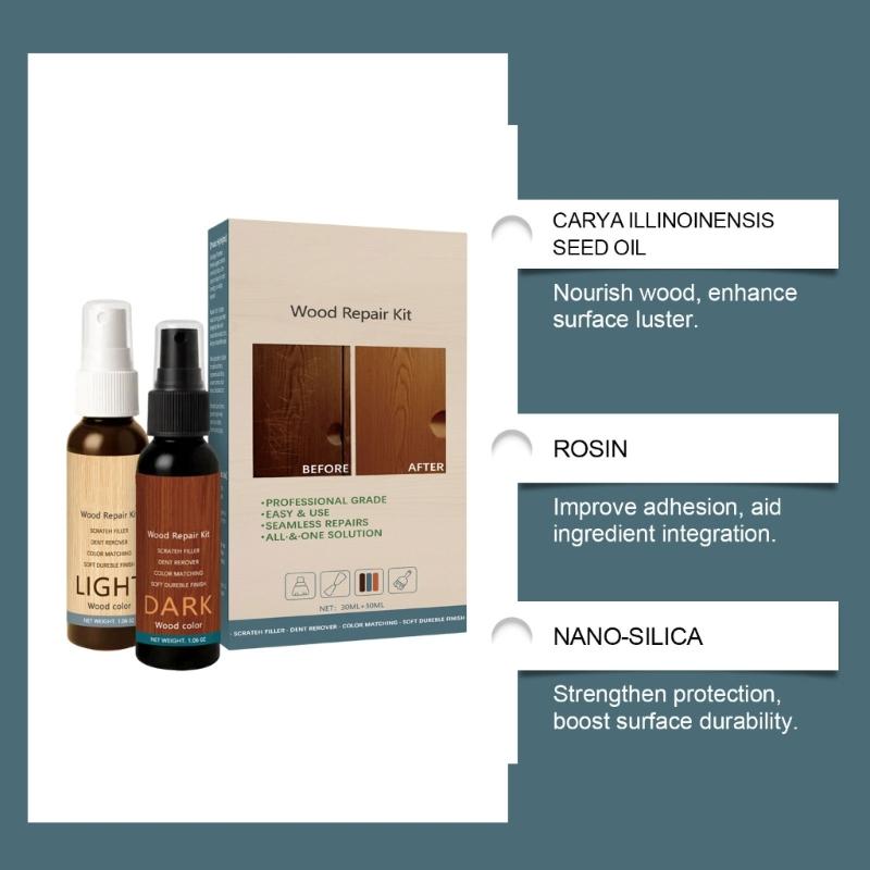 60ml Wood Floor Repair Polish For Home Use Deep Conditioning Wood Furniture Polish Floor Scratch Repair