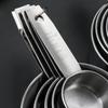 With Scale Measuring Spoon Set Stainless Steel Kitchen Measuring Cup  Seasoning Measuring