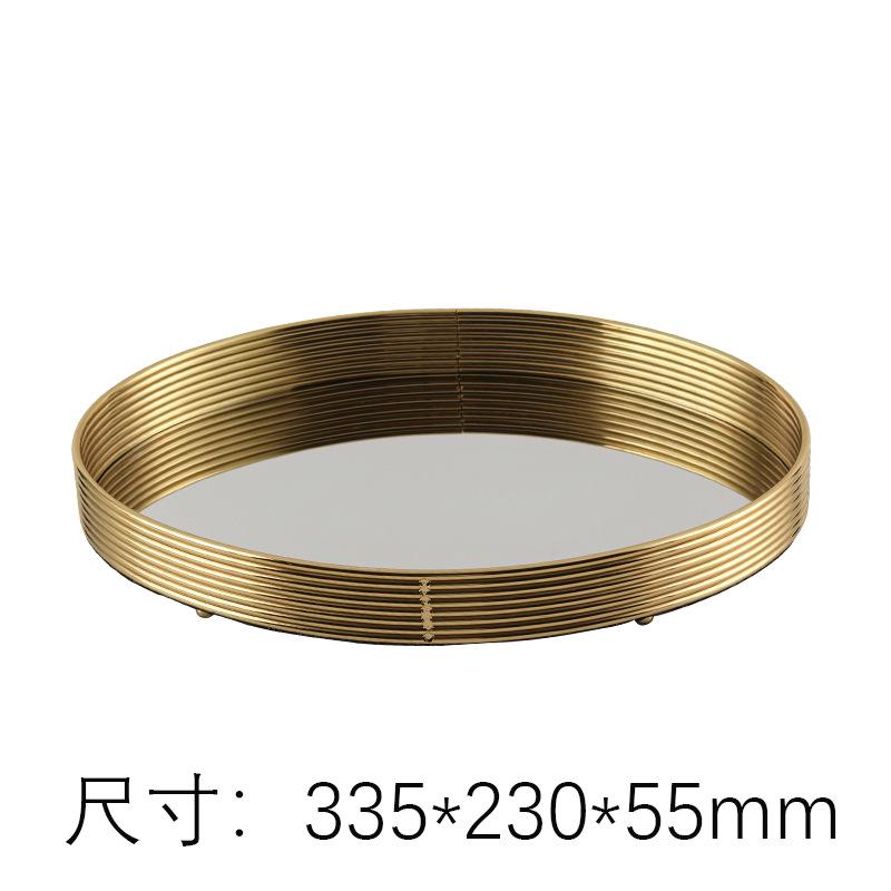 

Luxury Oval Mirror Storage Tray Ornaments Bedroom Cloakroom Aromatherapy Jewelry Storage Tray Jewelry Home Decoration Tray