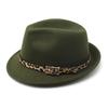 Top Hat British Jazz Jazz Hat Wool Hat Small Rolled Brim Hat Tibetan Cowboy Top Hat